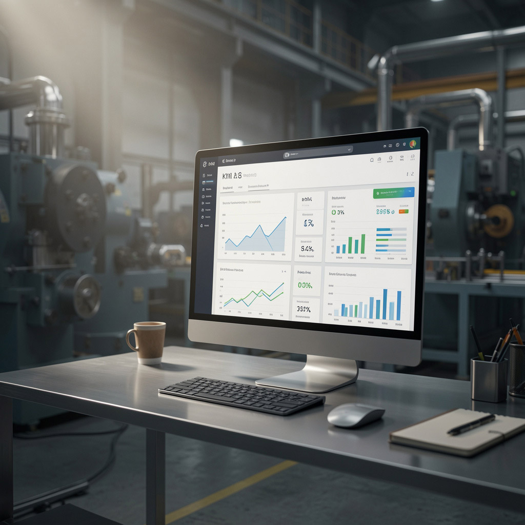 Bakım Sistem Endüstriyel Saha Bakım Yönetimi Dashboard Görünümü